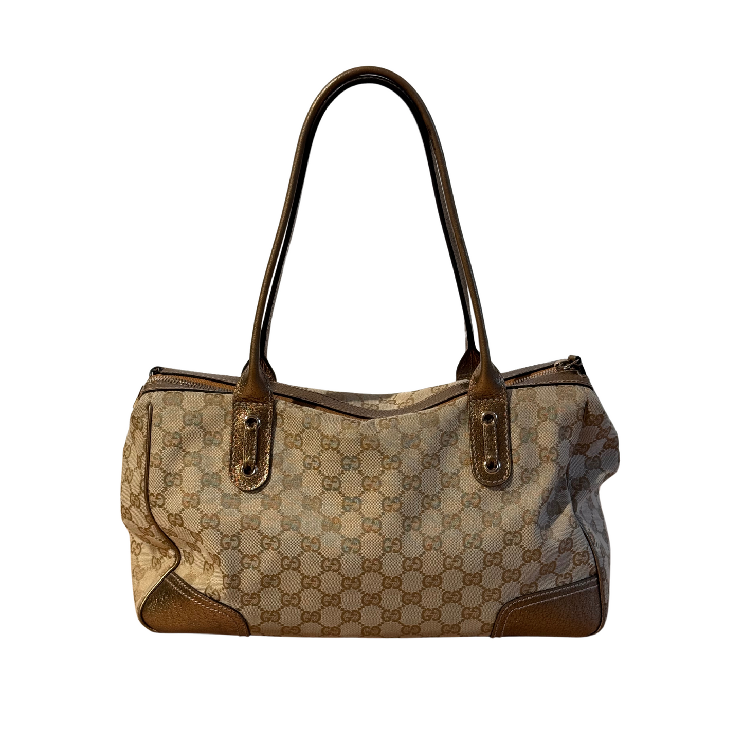 BORSA GUCCI MONOGRAM A SPALLA RIFINITURE ORO