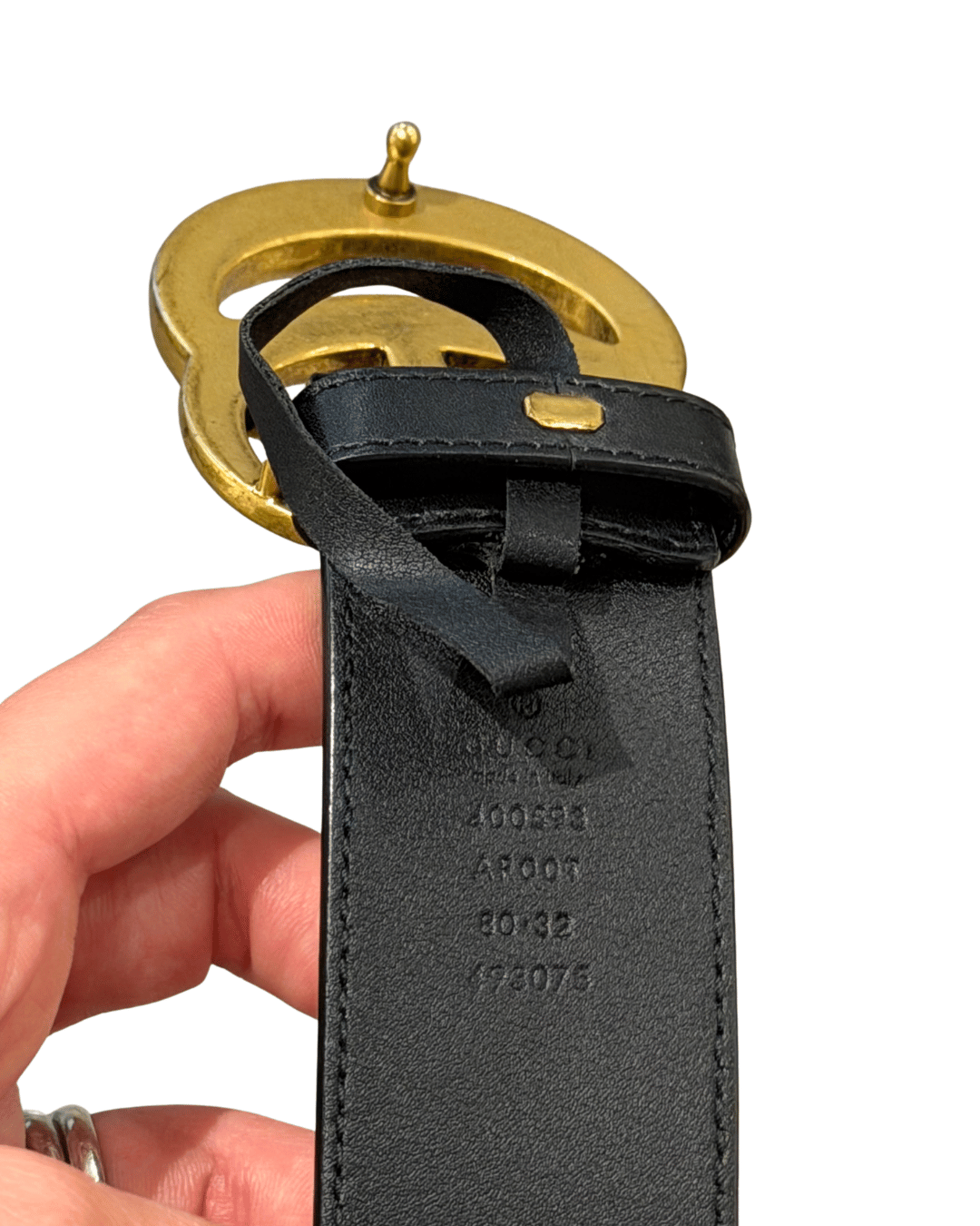 CINTURA GUCCI MARMONT NERA 80