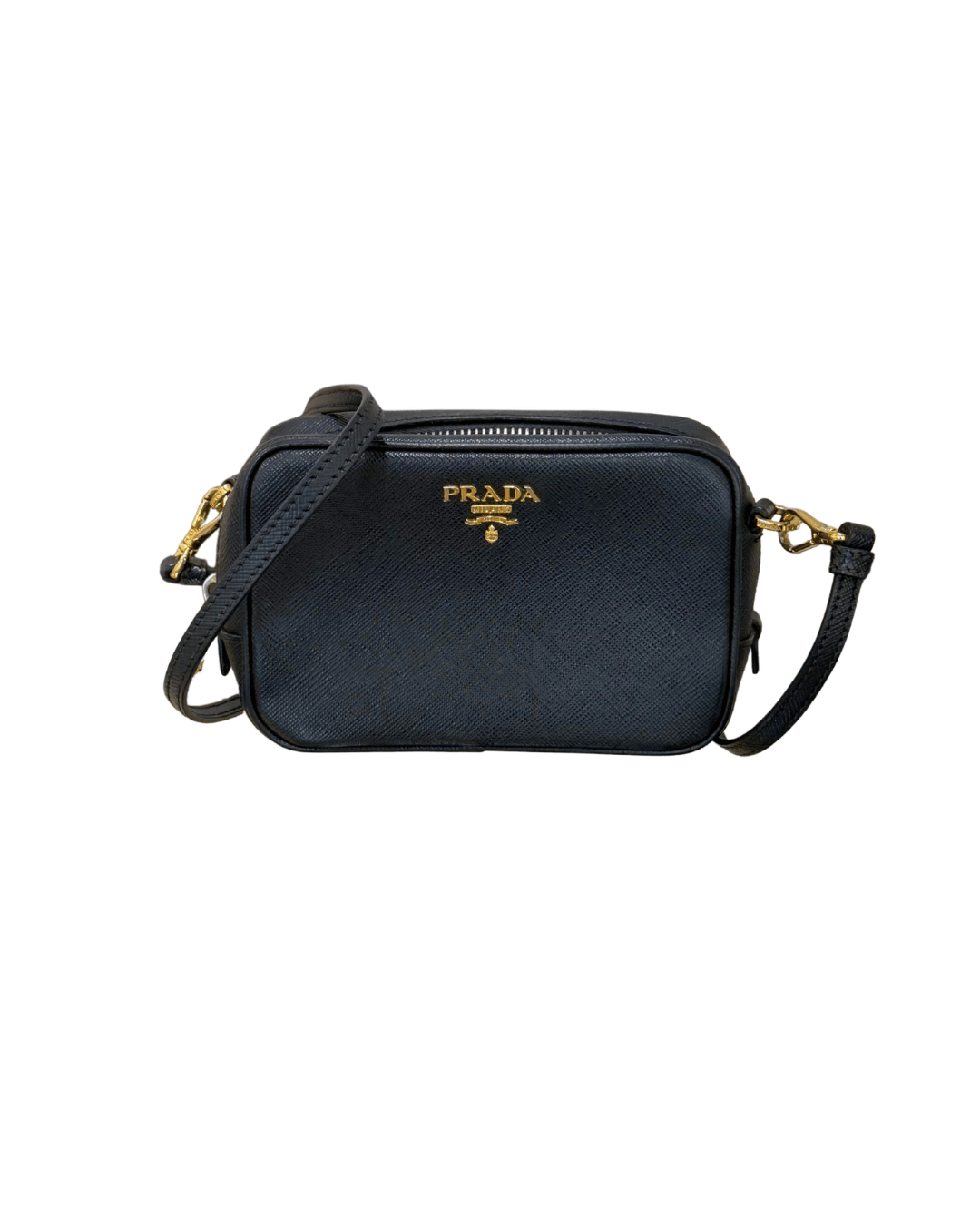 MINI TRACOLLA PRADA PELLE SAFFIANO NERA