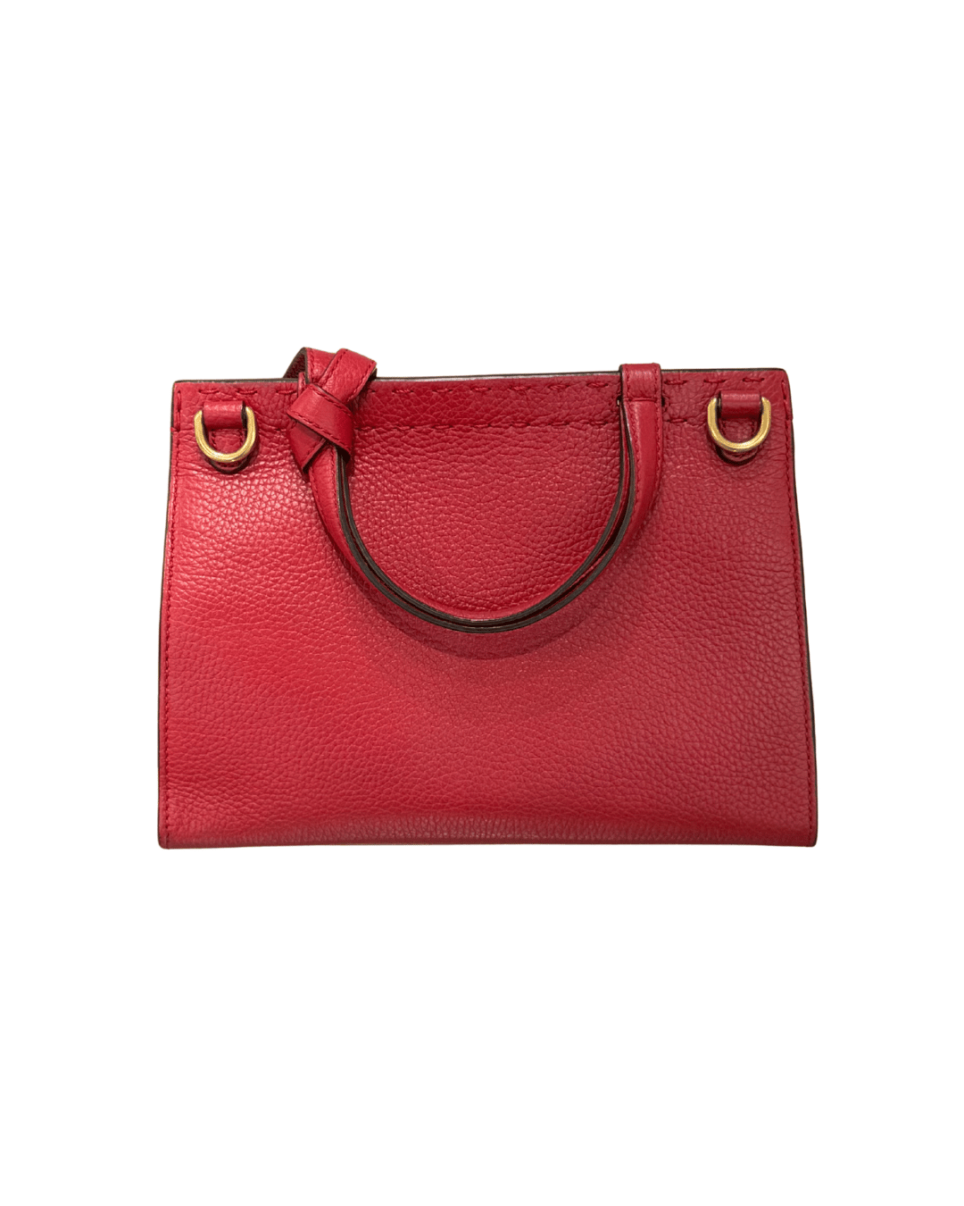 BORSA GUCCI ROSSA CON IMPUNTURE