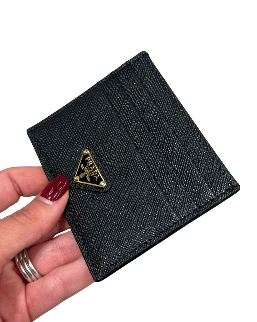 PORTACARTE PRADA PELLE SAFFIANO NERO