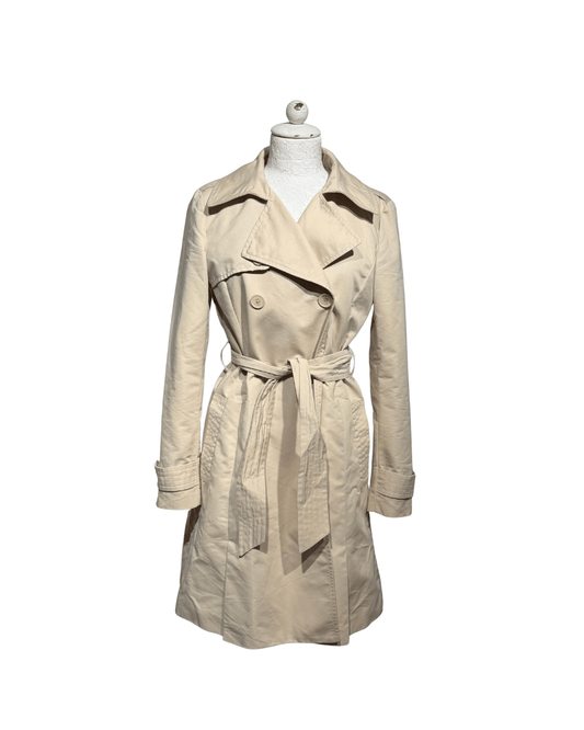 IMPERMEABILE MAXMARA BEIGE COTONE Tg 40