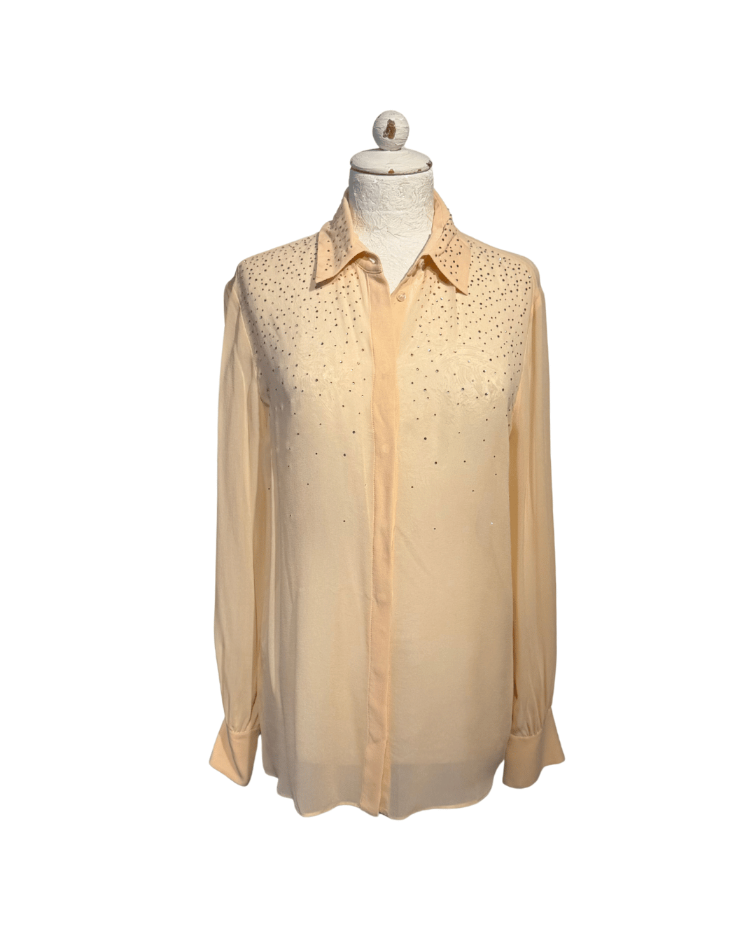 CAMICIA MAX MARA SETA CON STRASS Tg 40