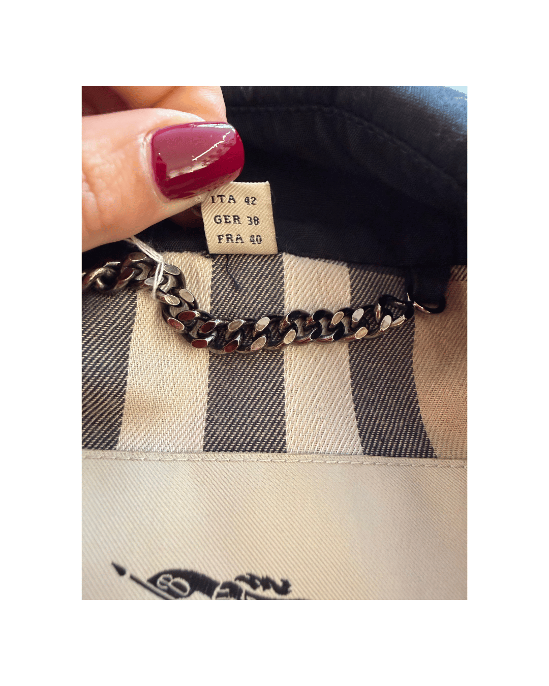 IMPERMEABILE BURBERRY NERO TG 42