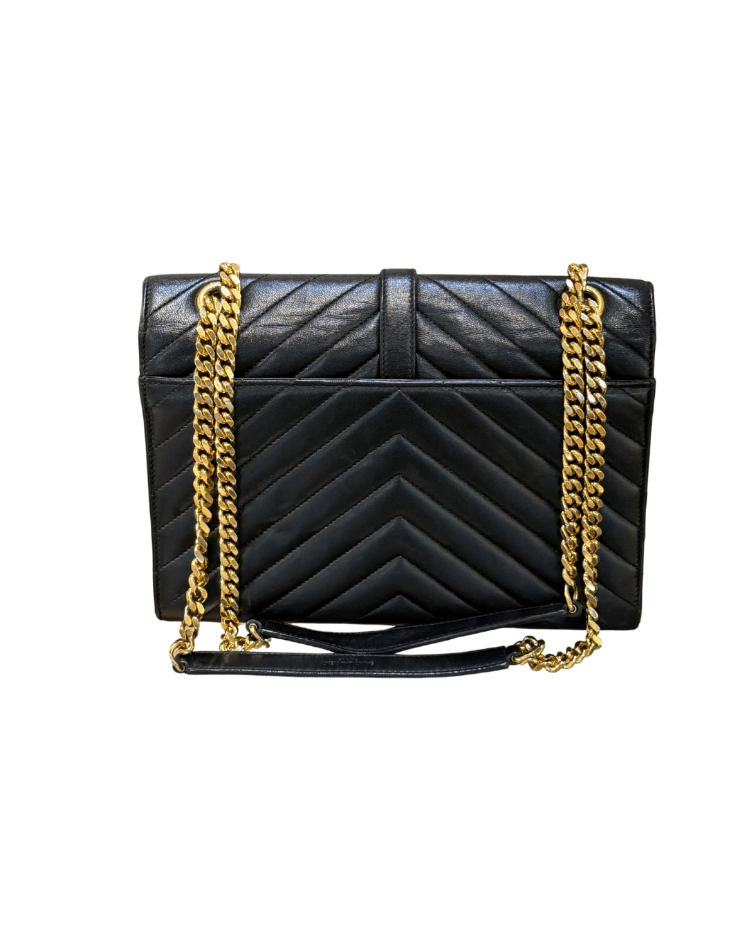 BORSA LINEA ENVELOPE YSL PELLE LISCIA NERA