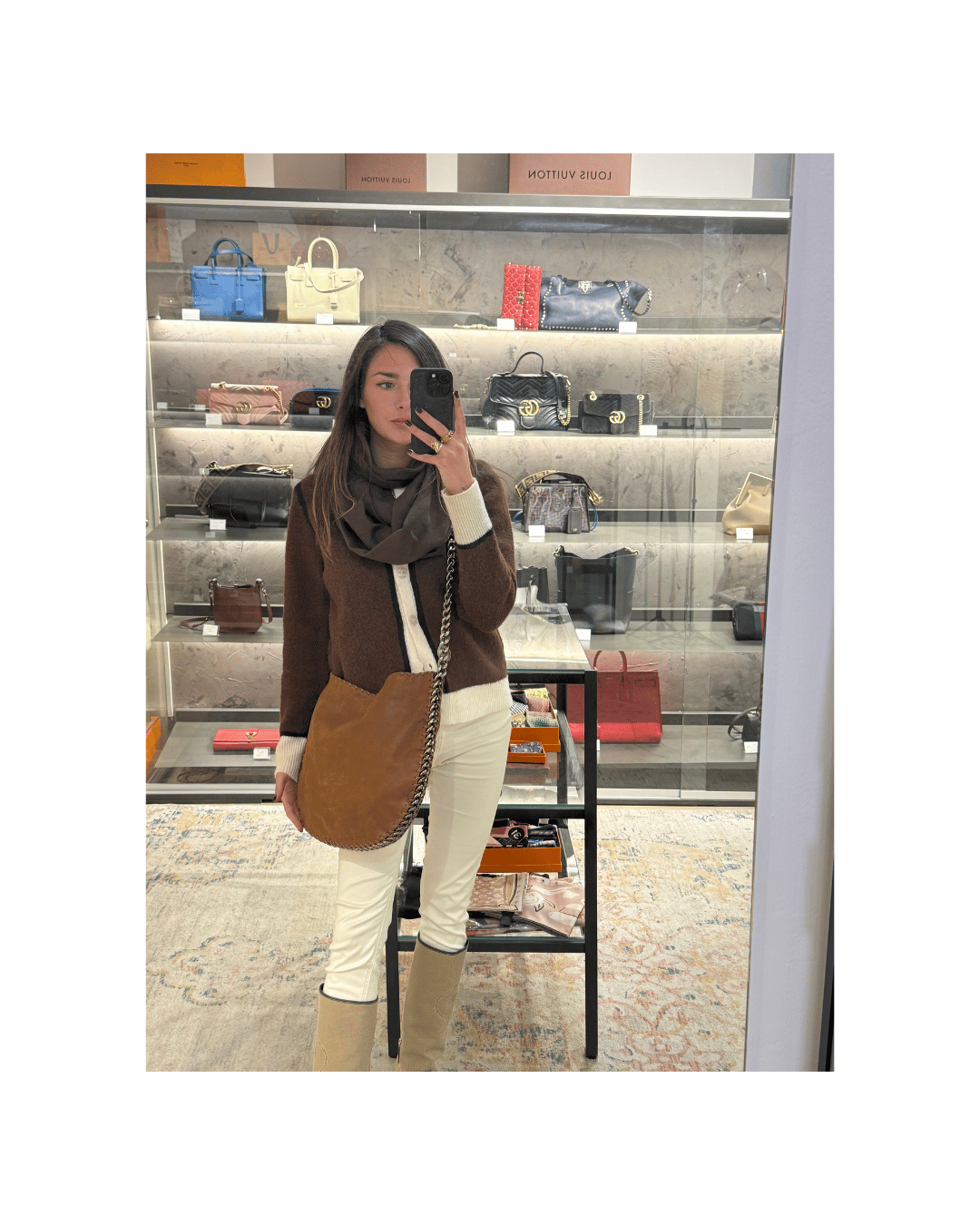 MEZZALUNA STELLA MCCARTNEY COLOR CUOIO