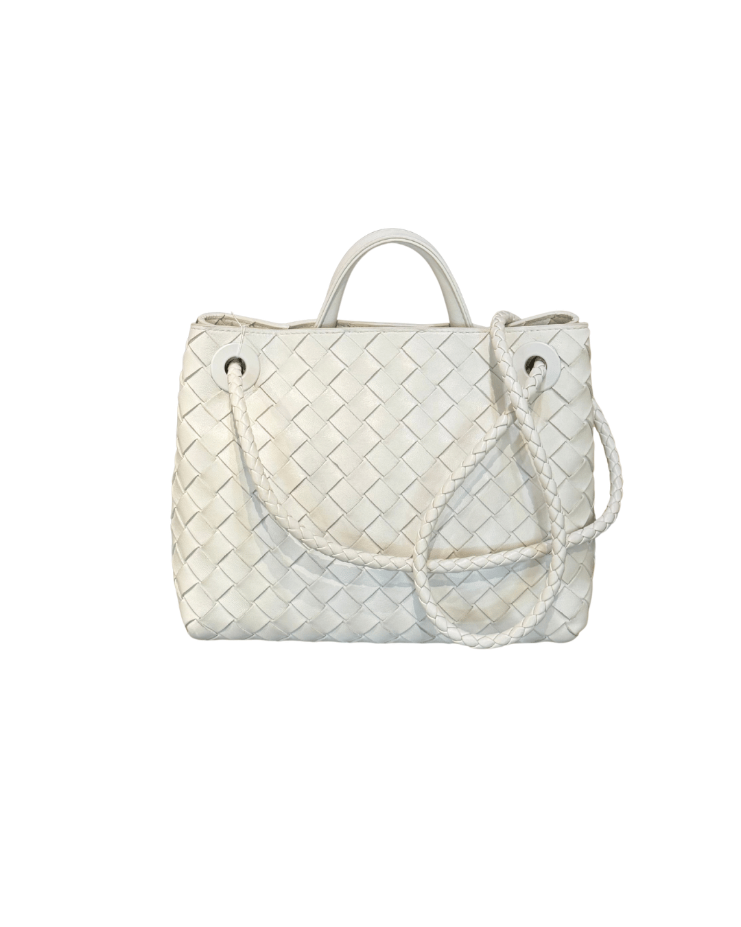 BOTTEGA VENETA ANDIAMO MISURA SMALL BIANCA