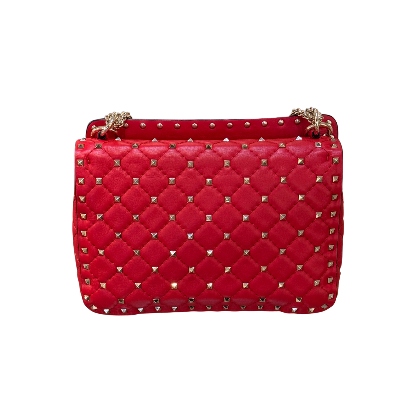 VALENTINO SPIKE ROSSA SCRITTA BIANCA