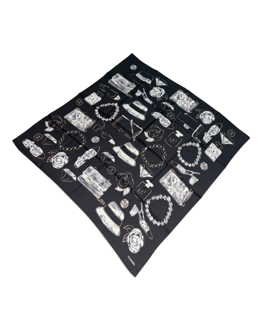 FOULARD CHANEL NERO
