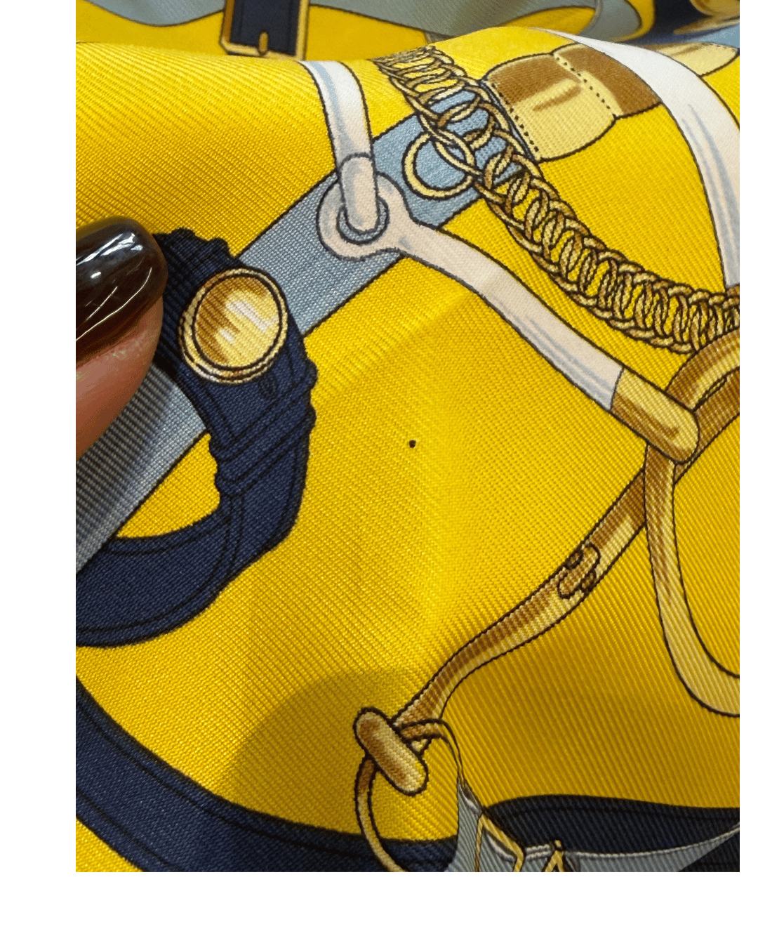STRANGOLINO HERMES BLU E GIALLO
