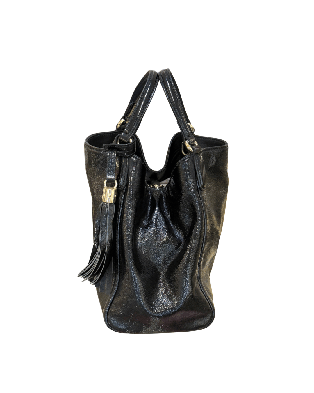 GUCCI SOHO PELLE VERNICIATA NERA