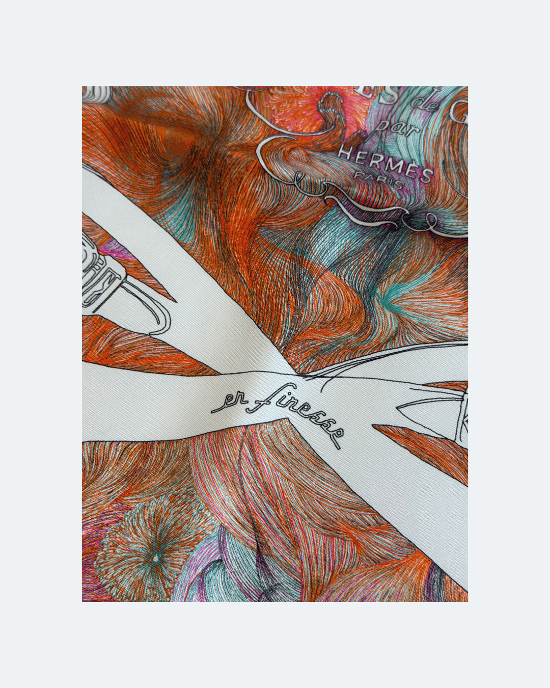 FOULARD HERMES "BRIDES DE GALA EN FINESSE"