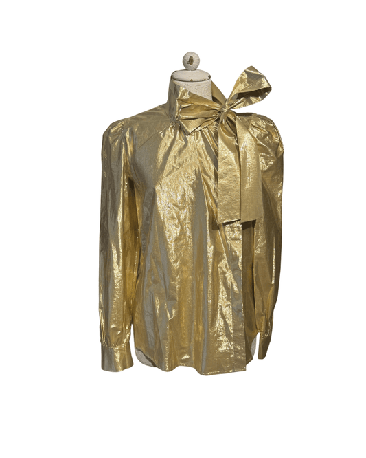 CAMICIA WEEKEND MAX MARA LAMINATA ORO Tg 40