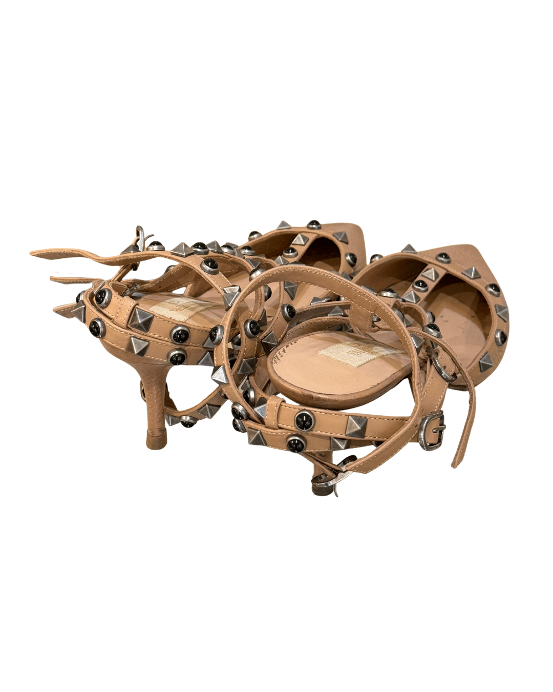 DECOLLETE VALENTINO NUDE CON BORCHIE Nr 36.5