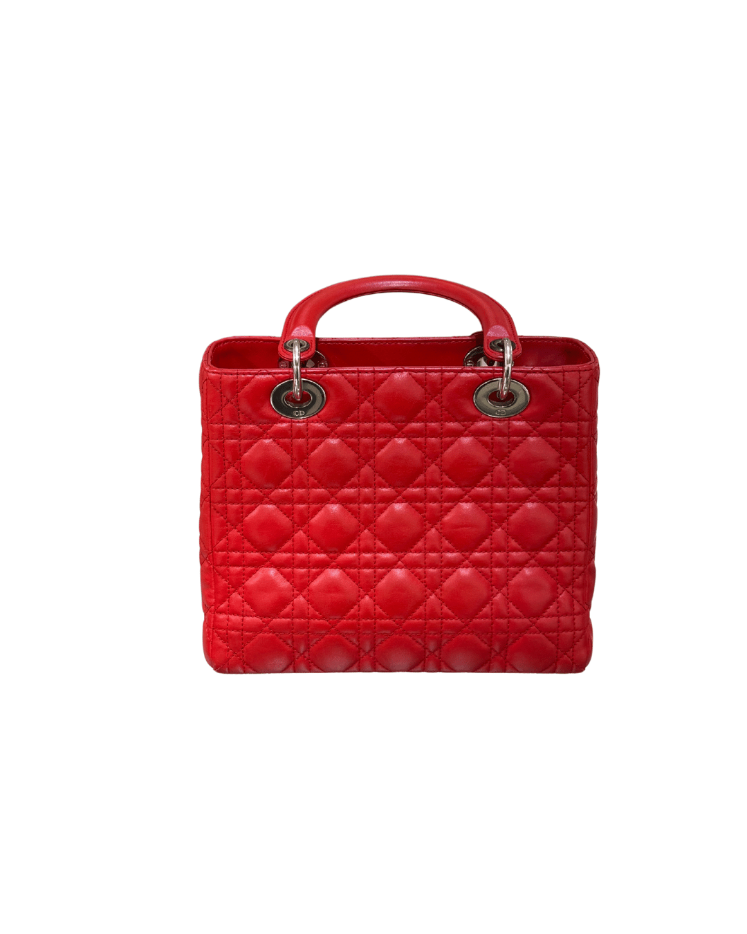 LADY DIOR SMALL ROSSA