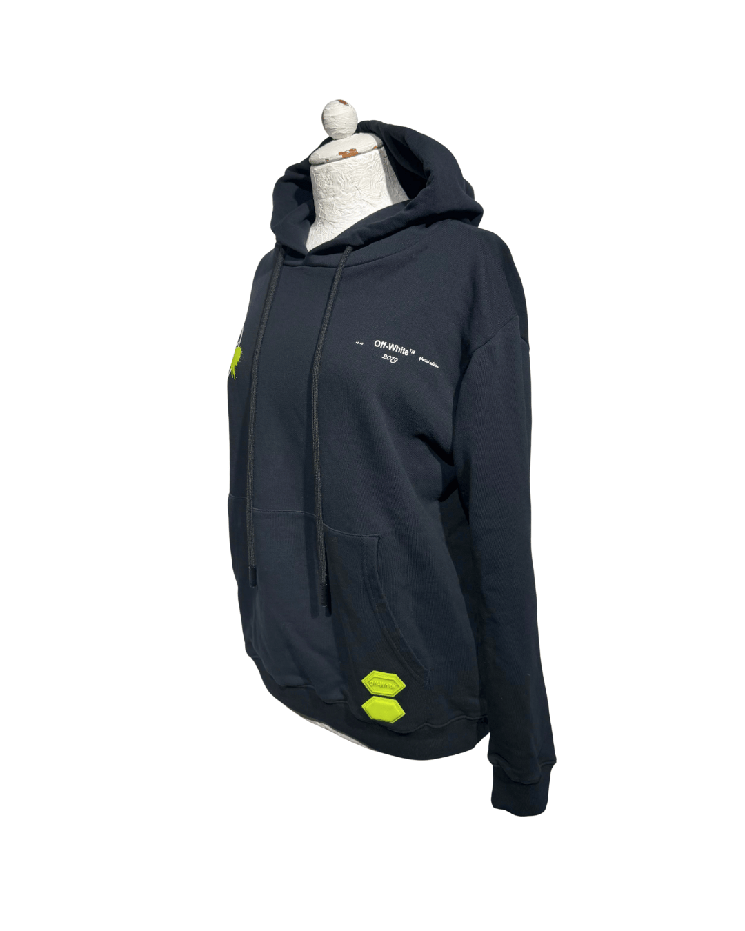 FELPA NERA OFF WHITE "MAIN LABEL"