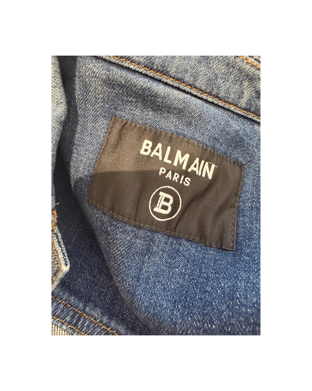GIACCA JEANS BALMAIN BOTTONI DORATI Tg S