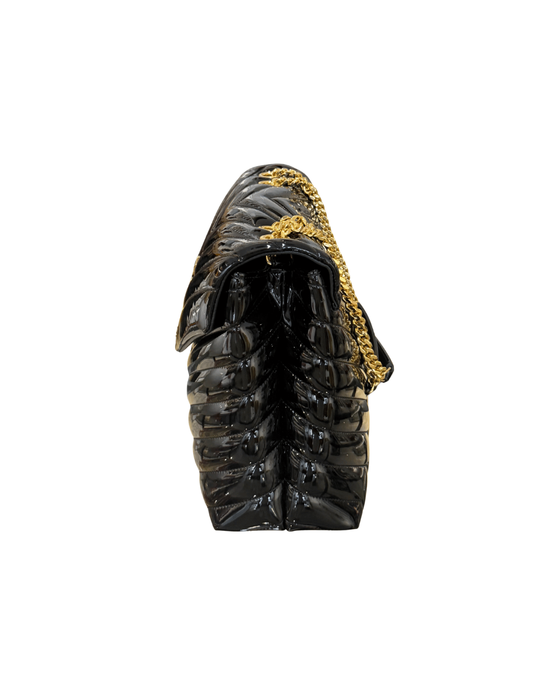 LOULOU MEDIA YSL PELLE VERNICIATA NERA