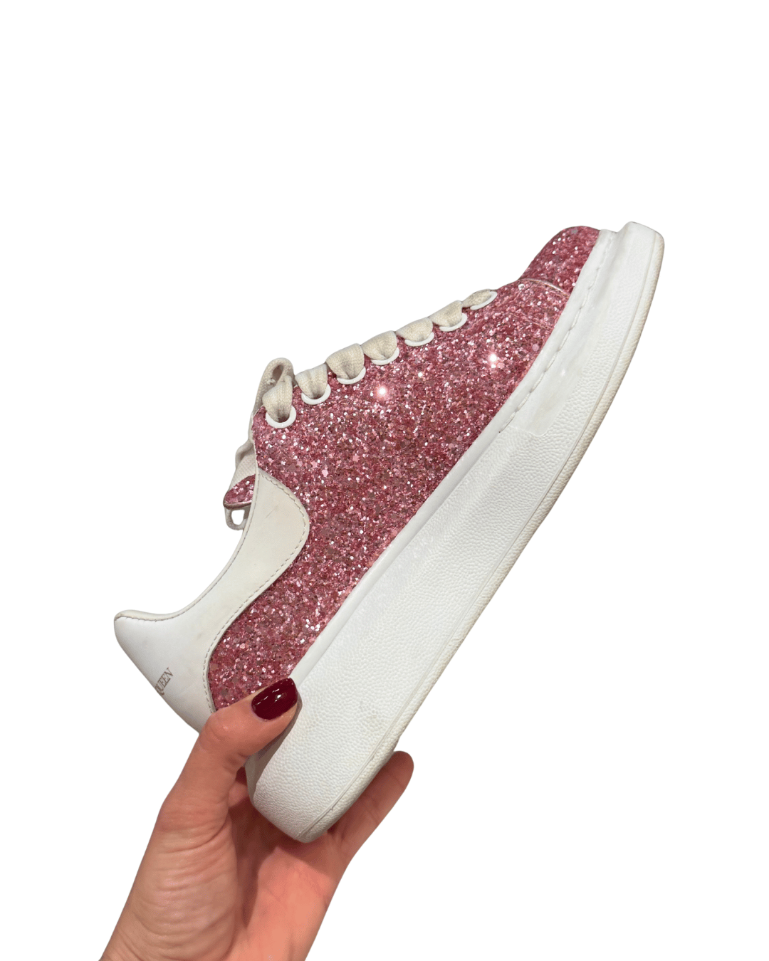 SNEAKERS ALEXANDER MCQUEEN GLITTER ROSA Nr 37