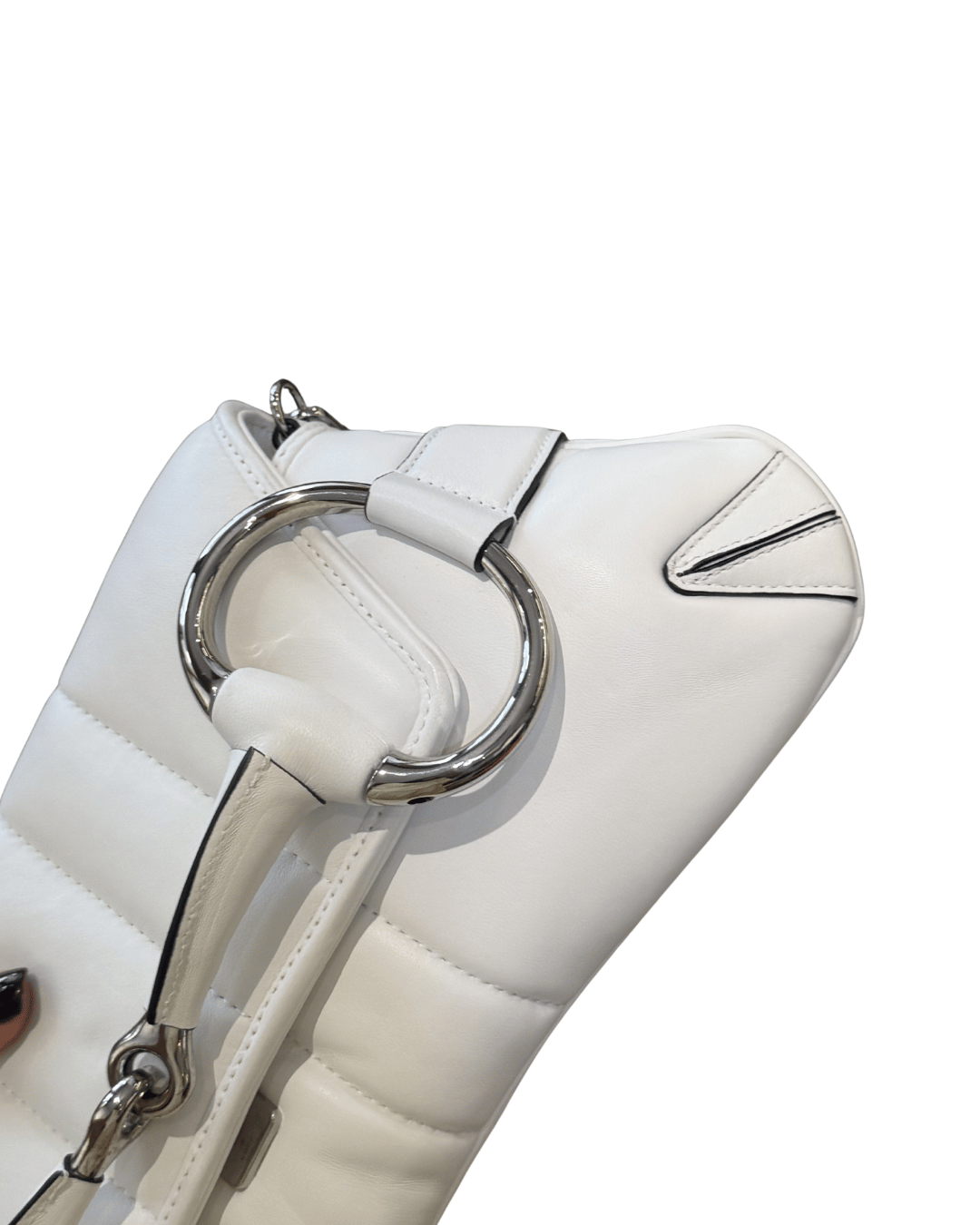 GUCCI HORSEBIT CHAIN SHOULDER BAG BIANCA