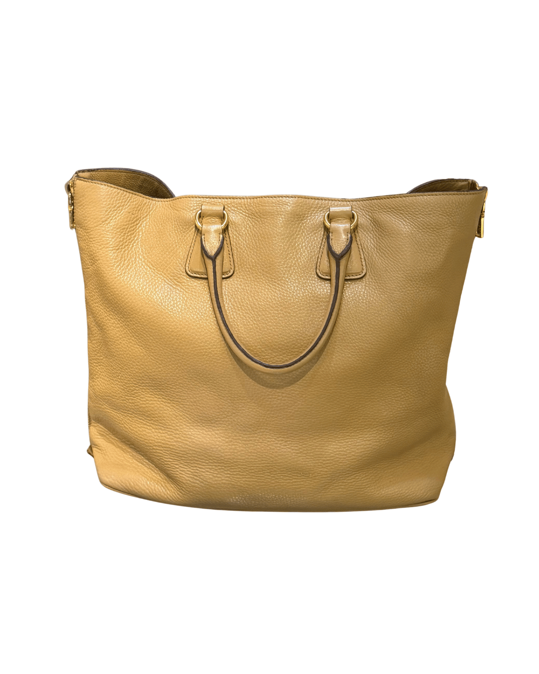BORSA PRADA PELLE MARTELLATA BEIGE