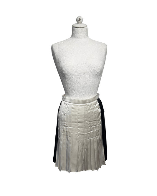 GONNA STELLA MCCARTNEY SETA PLISSE BICOLORE Tg 38