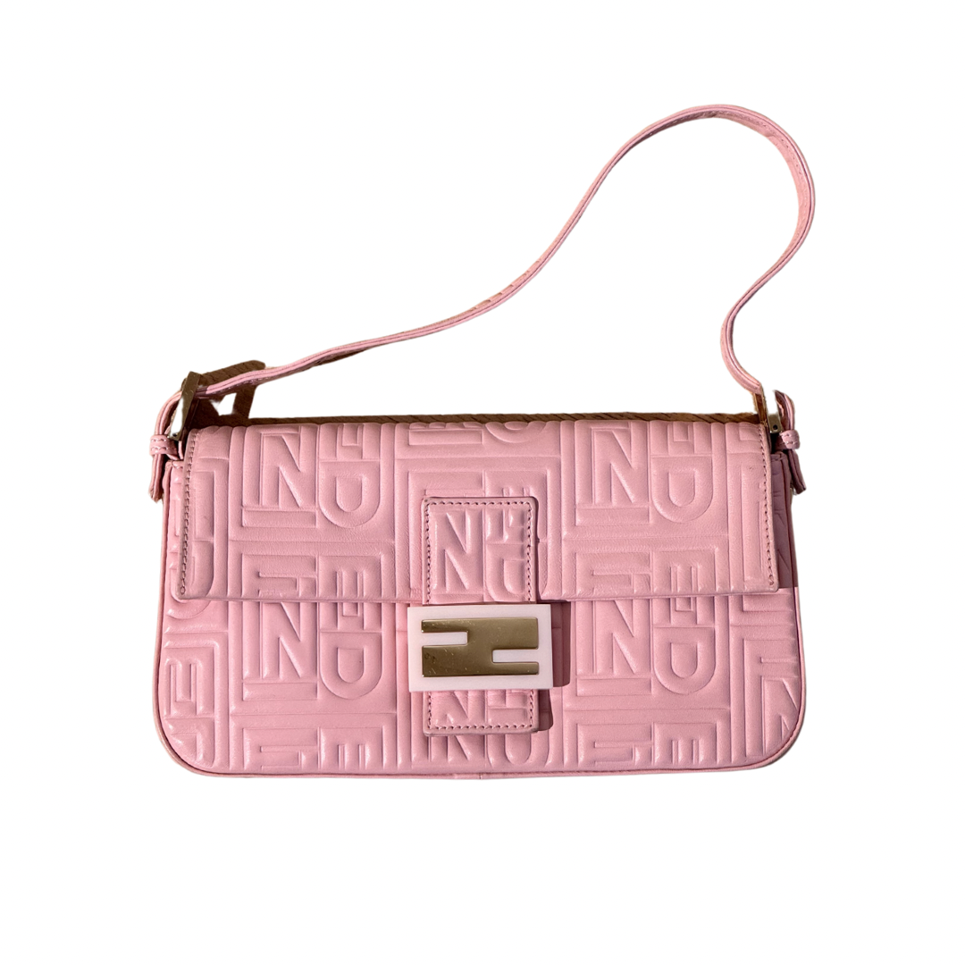 BAGUETTE FENDI IN PELLE ROSA