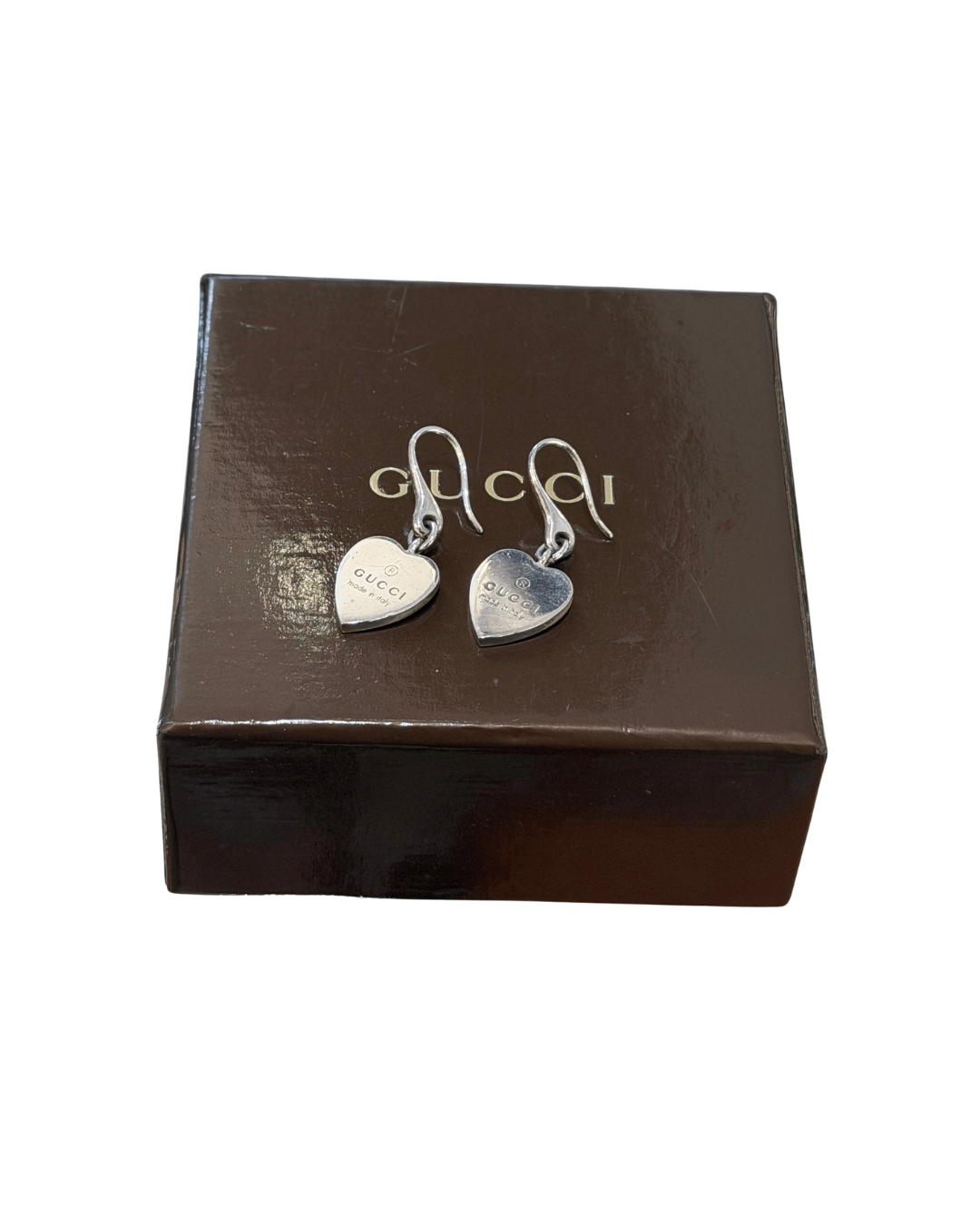 ORECCHINI GUCCI ARGENTO FORMA DI CUORE