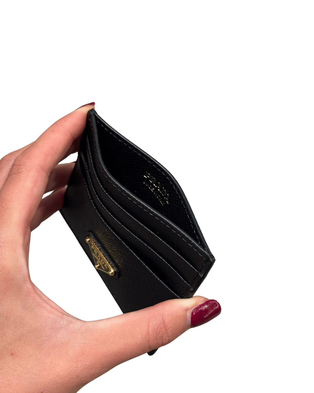 PORTACARTE PRADA PELLE SAFFIANO NERO