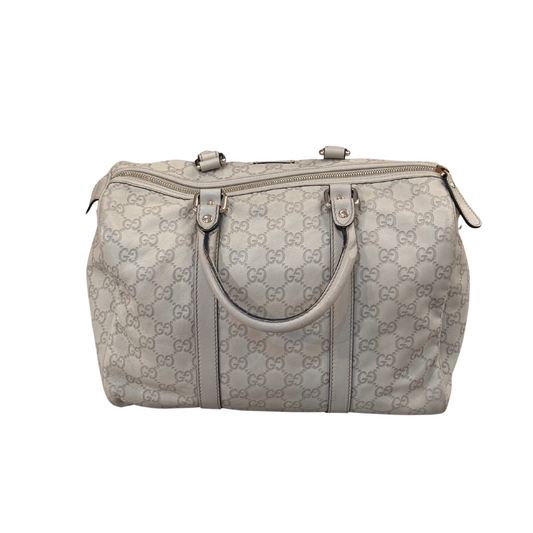 BAULETTO PELLE GUCCI GRIGIO GHIACCIO