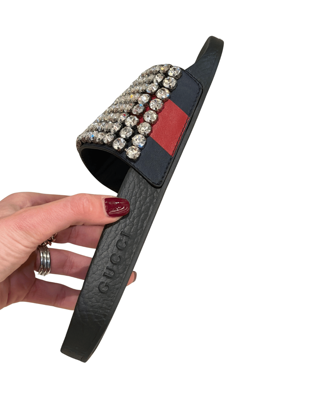 CIABATTE GUCCI WEB CON CRISTALLI nr 38