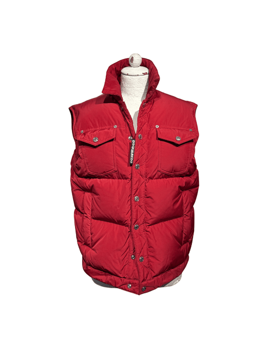 GILET DSQUARED2 ROSSO