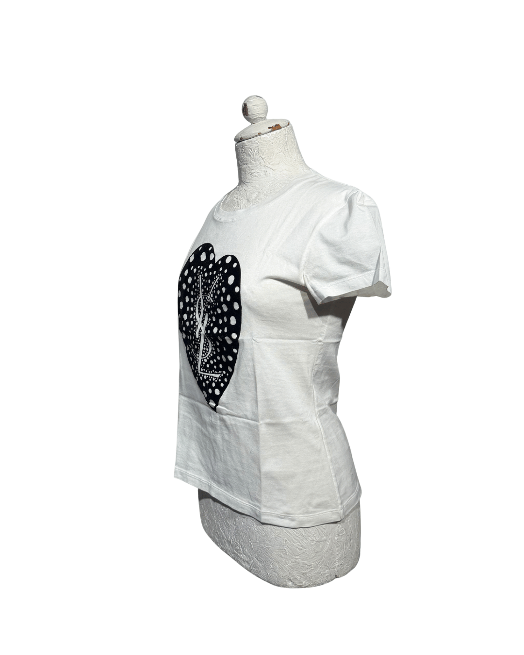 TSHIRT COTONE YSL BIANCA Tg S