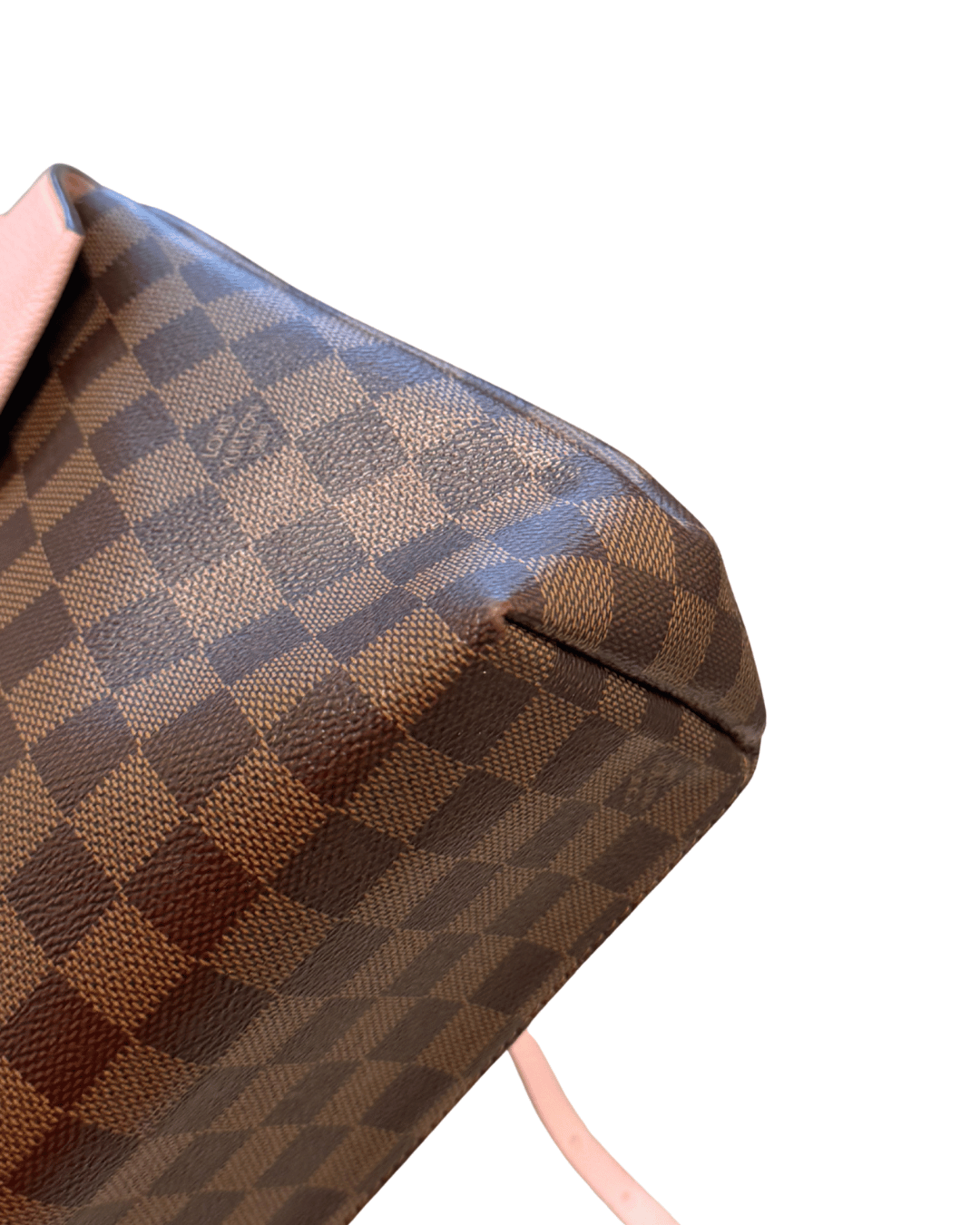 ZAINO CLAPTON DAMIER EBENE RIFINITURE ROSA