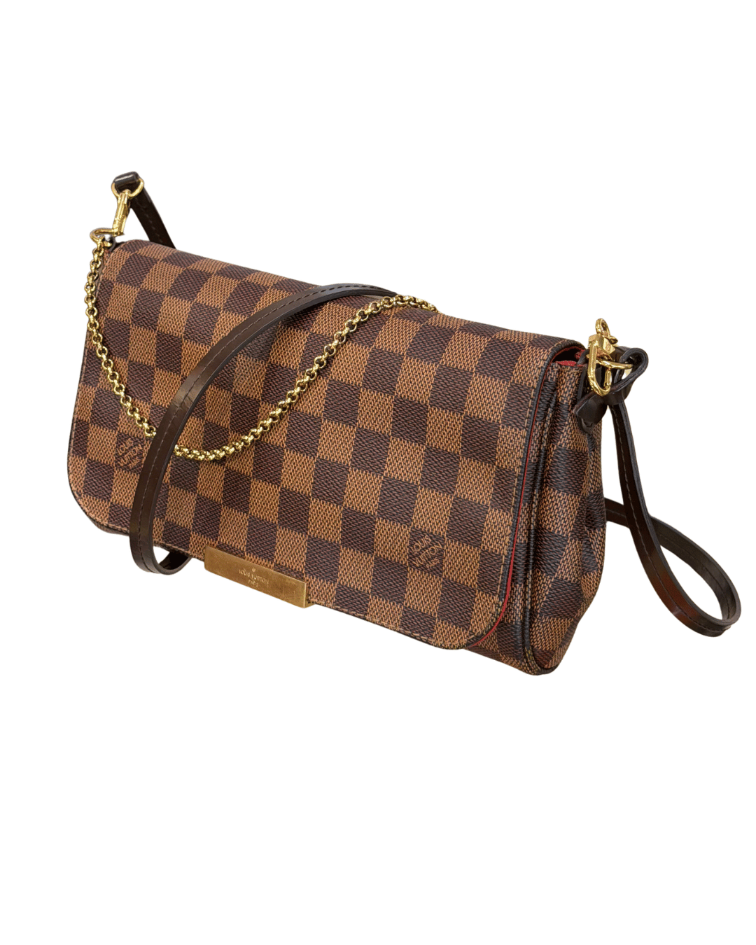 POCHETTE FAVORITE MM LOUIS VUITTON DAMIER EBENE