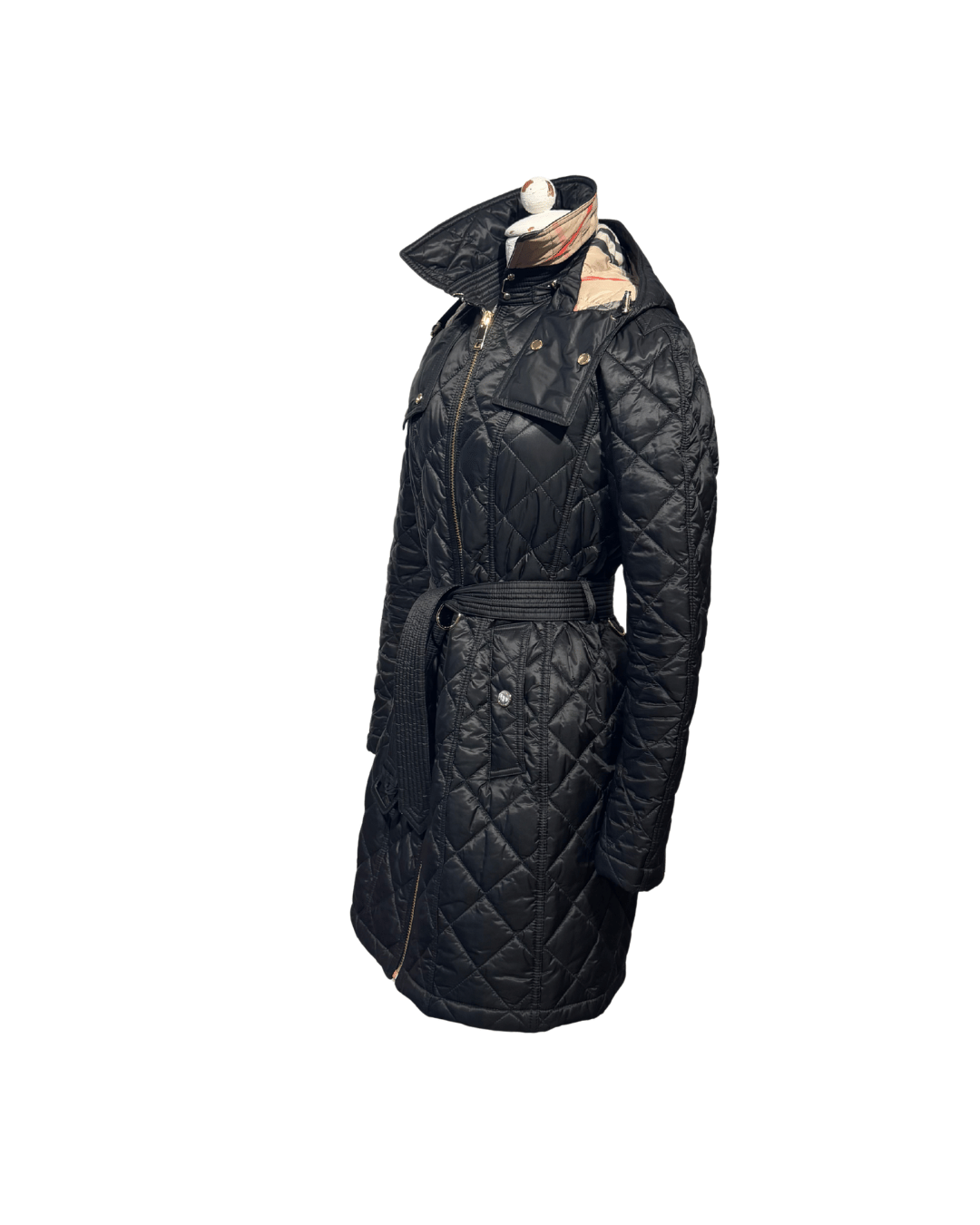PIUMINO BURBERRY NERO TRAPUNTATO Tg S