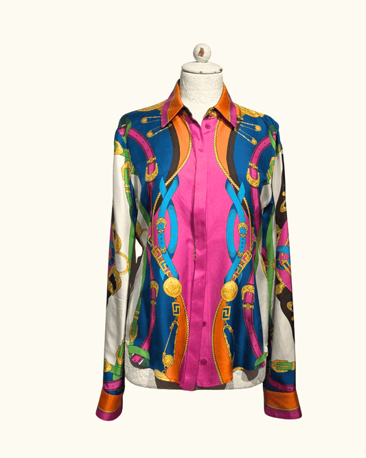 CAMICIA VERSACE BAROQUE MULTICOLOR Tg 42