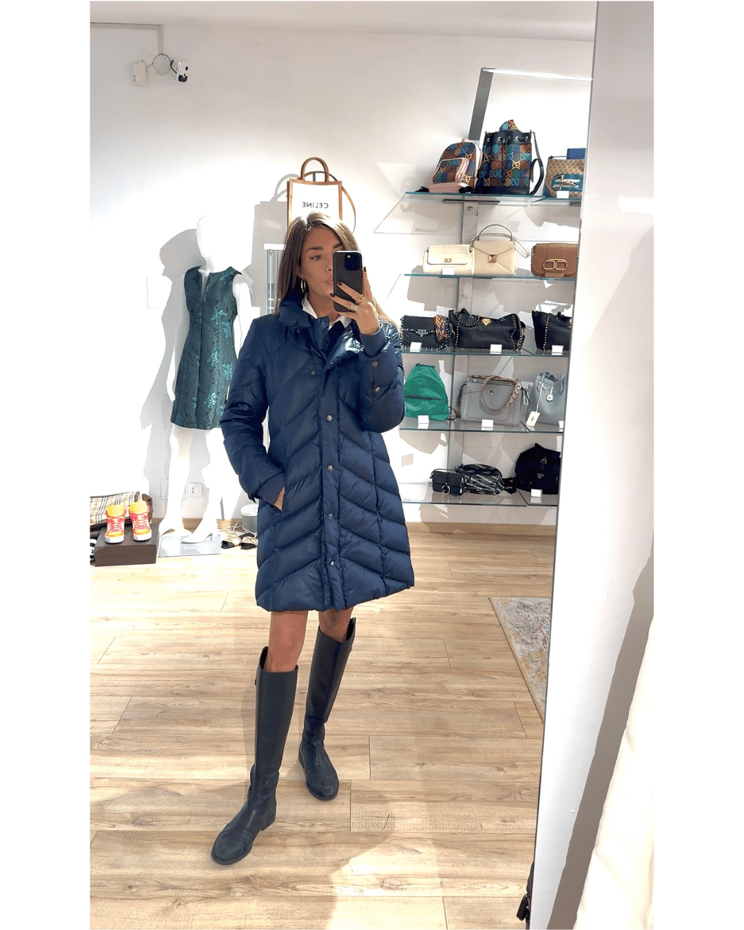 PIUMINO LUNGO BLU MAX&CO