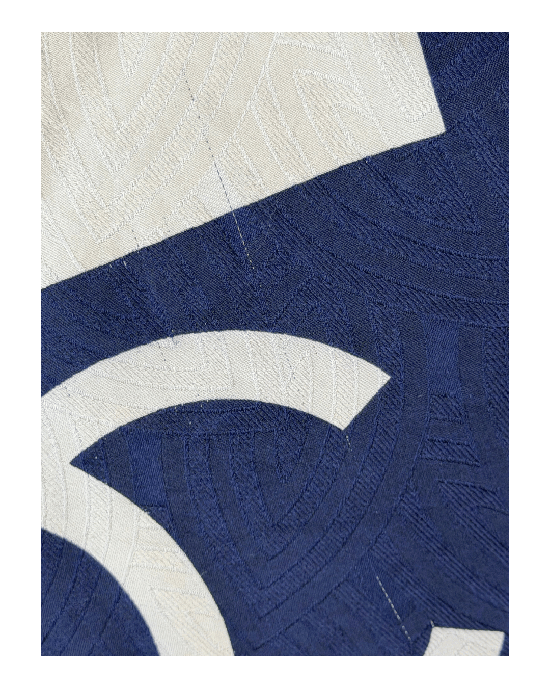 FOULARD CHANEL BIANCO E BLU