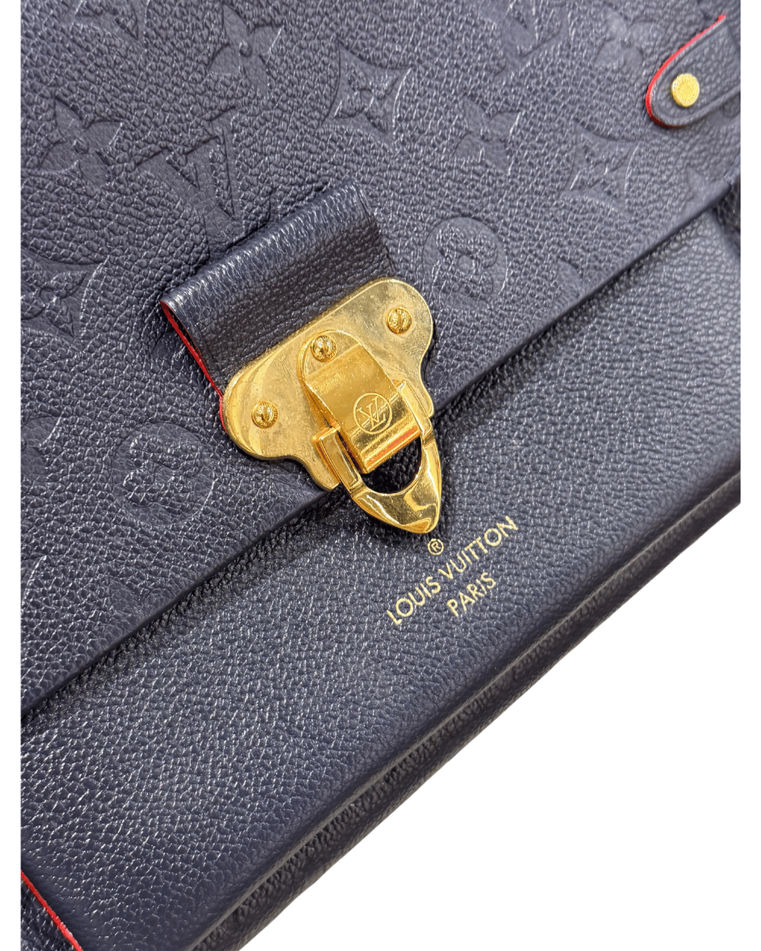 VAVIN LOUIS VUITTON PELLE BLU IMPRESSA