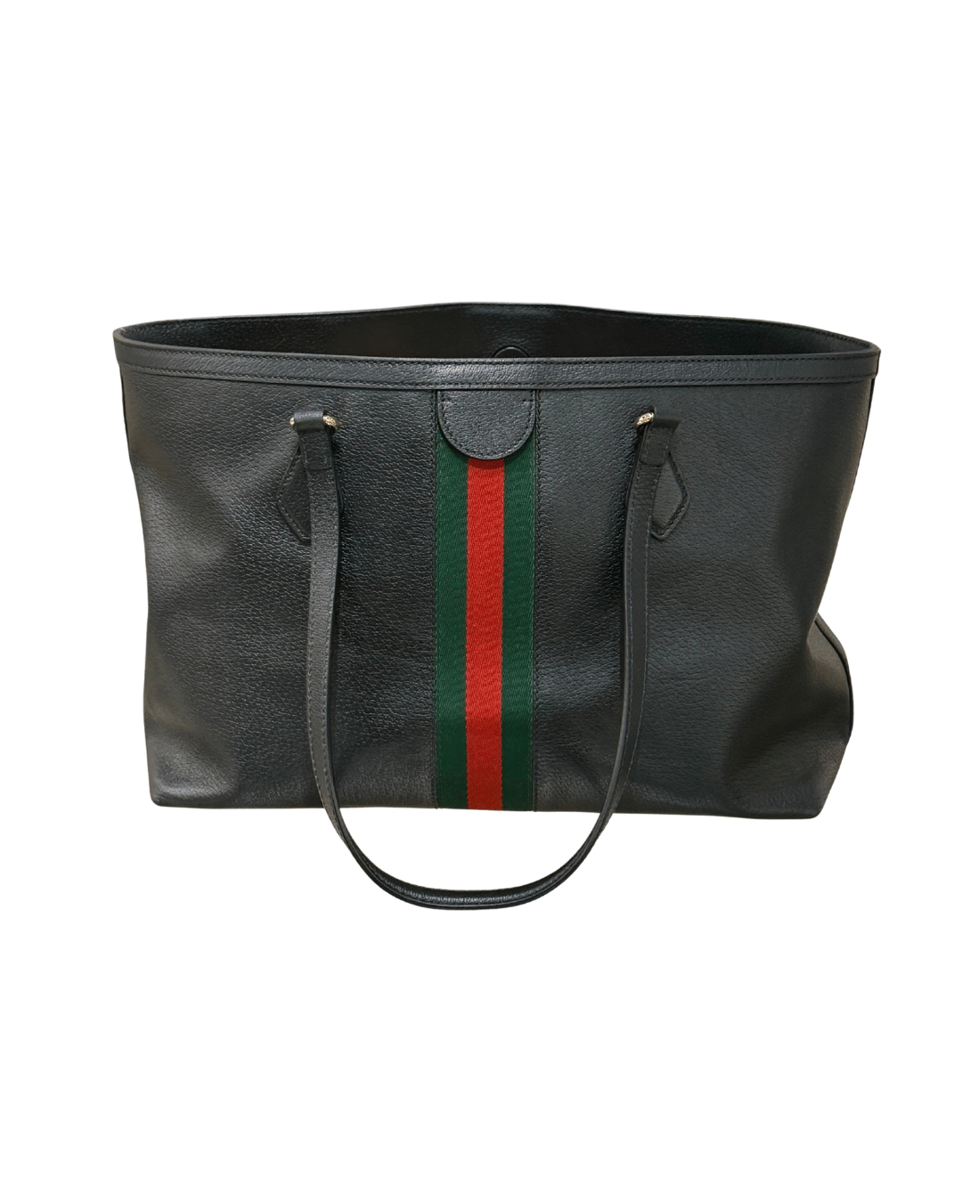 SHOPPER GUCCI OPHIDIA PELLE NERA FASCIA WEB