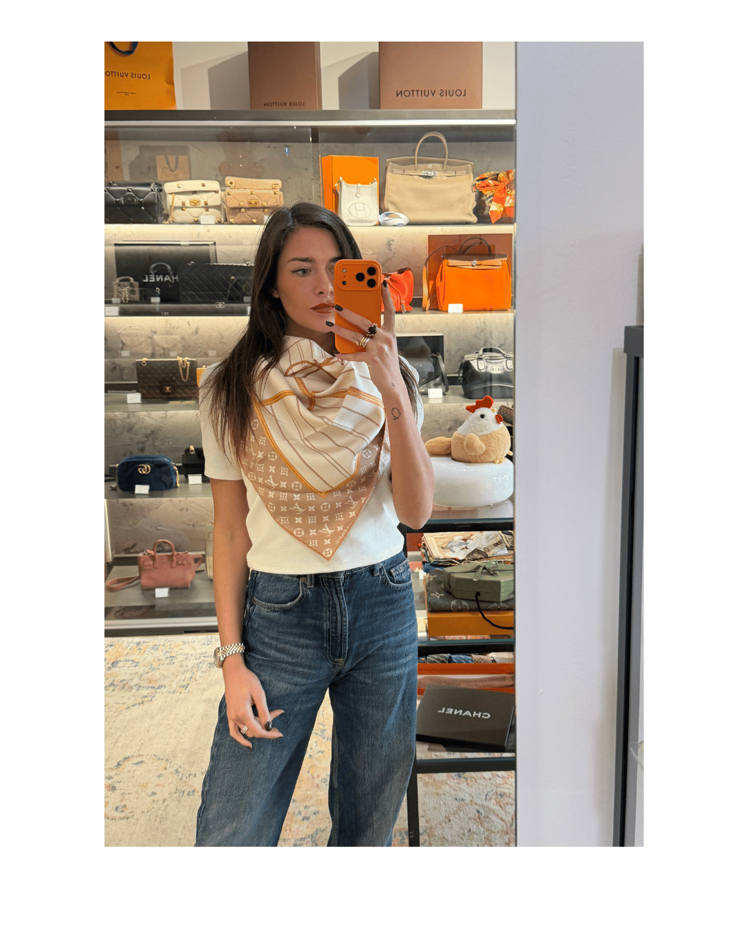 FOULARD LOUIS VUITTON MY NEVERFULL BEIGE