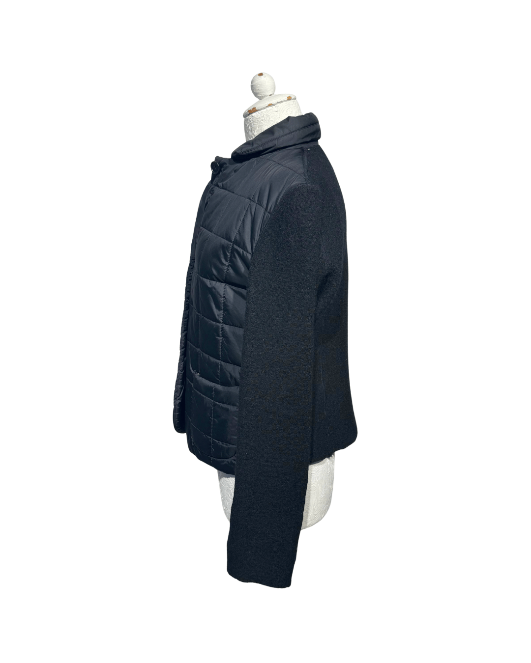 GIACCA ASPESI PIUMINO E LANA NERO