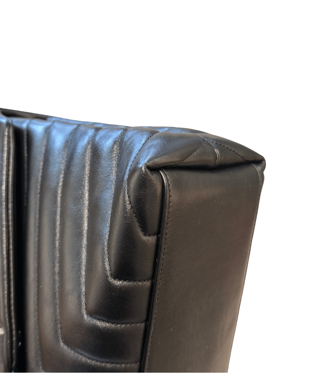LOULOU MEDIA NERA YSL HARDWARE ARGENTO