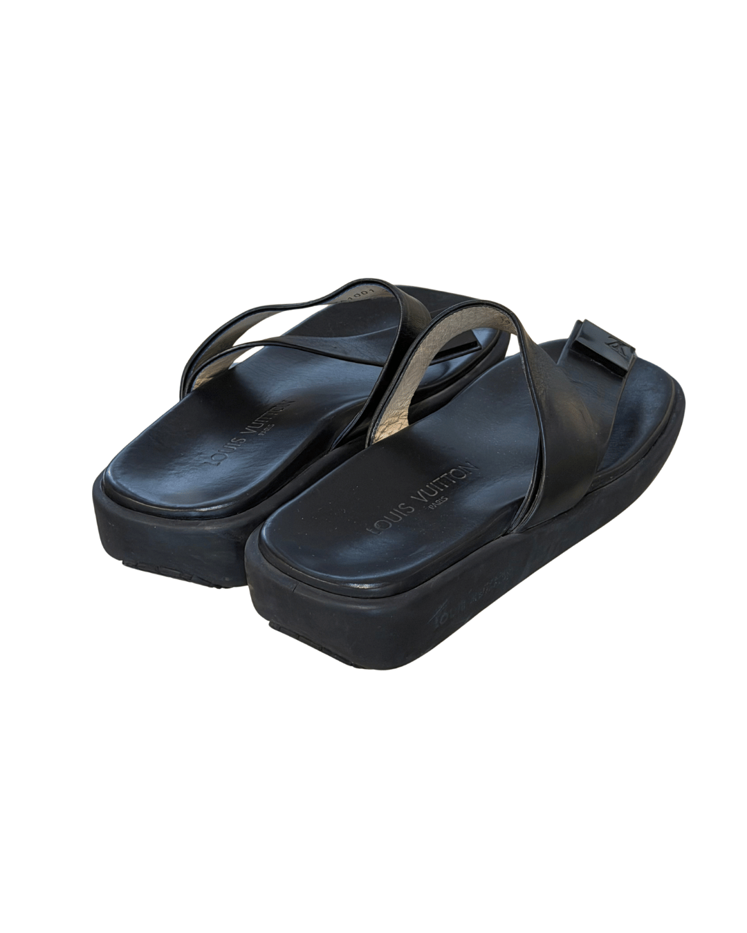 SANDALI INFRADITO LOUIS VUITTON NERI Nr 37