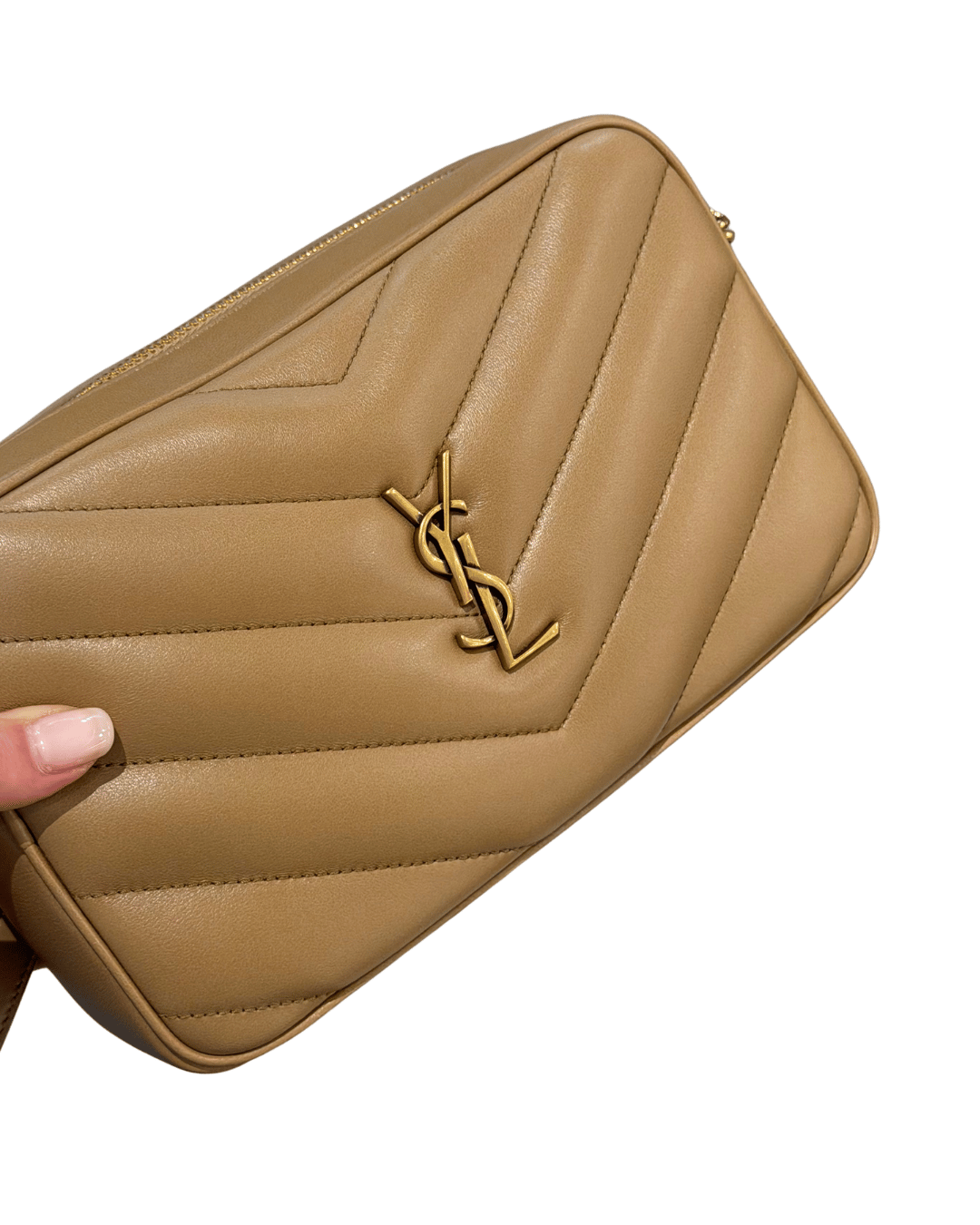 CAMERA BAG YSL COLOR CAMMELLO
