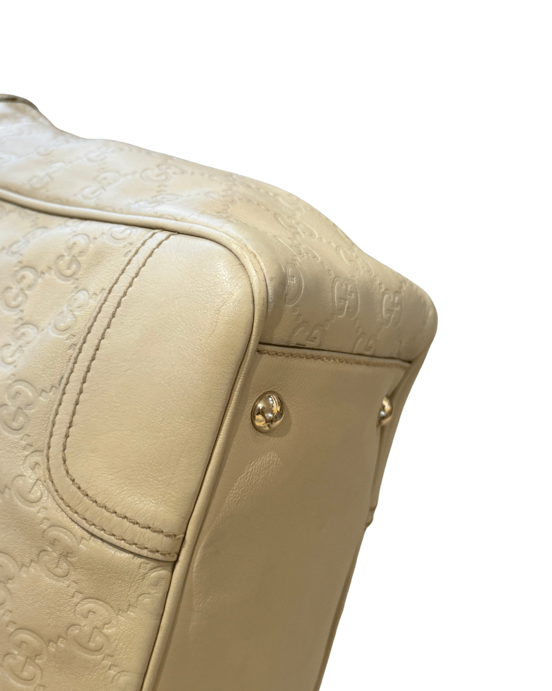 BORSA GUCCISSIMA COLOR GHIACCIO DOPPI MANICI