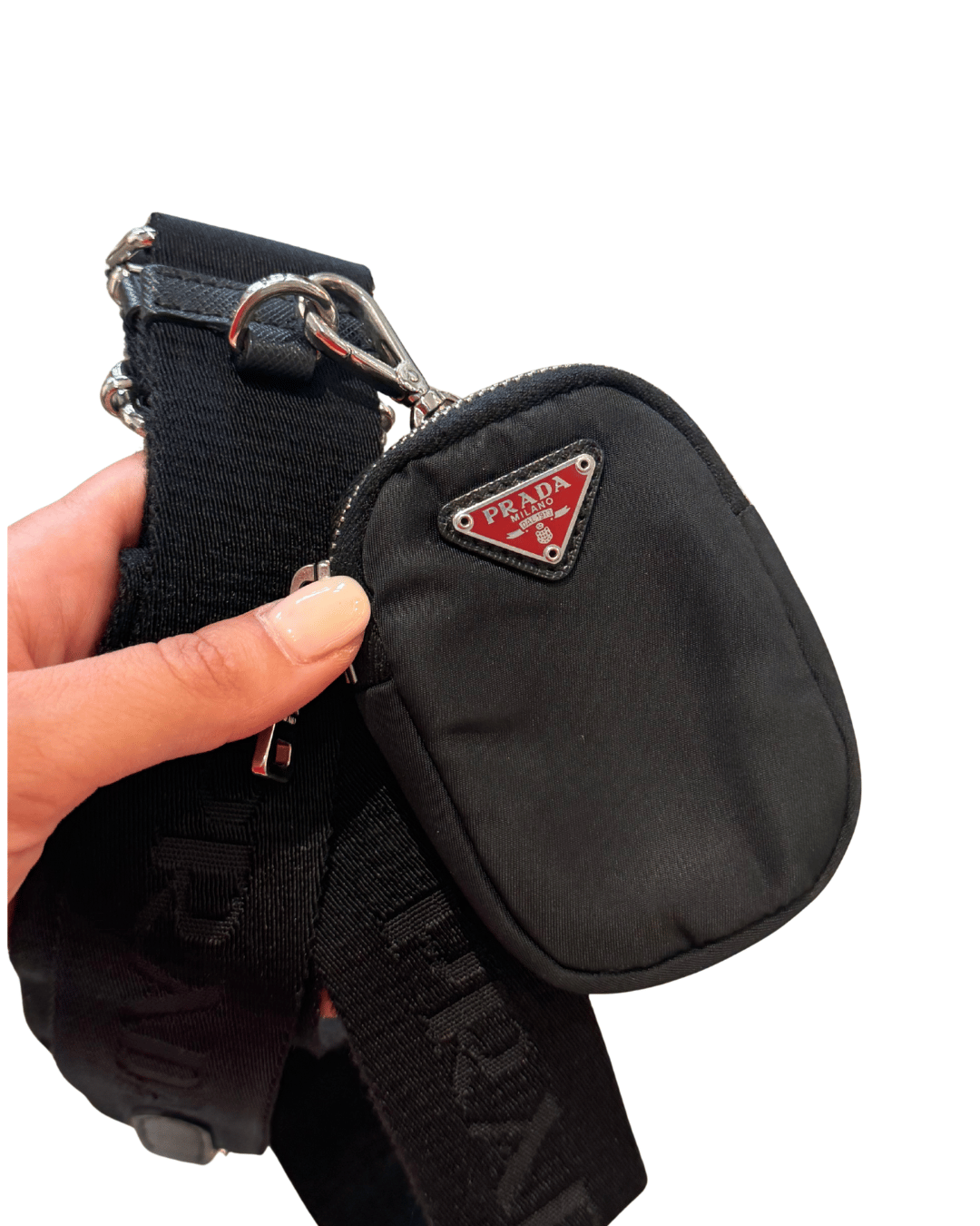 PRADA RE-EDITION 2005 NERA LOGO ROSSO