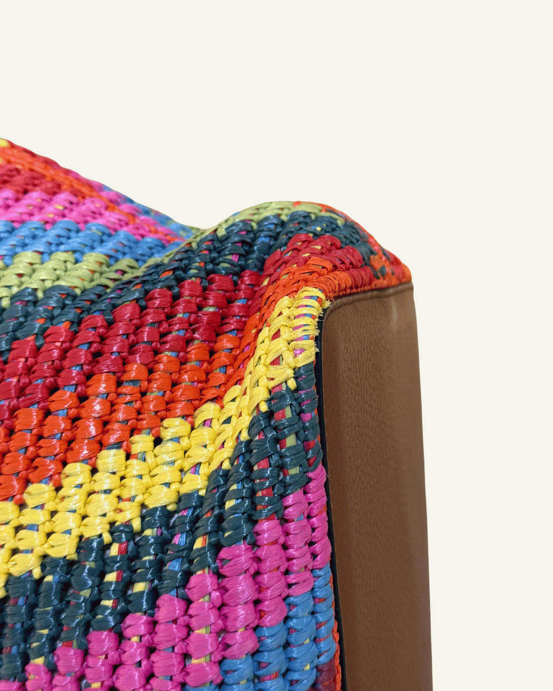SHOPPER VALENTINO RAFFIA MULTICOLOR