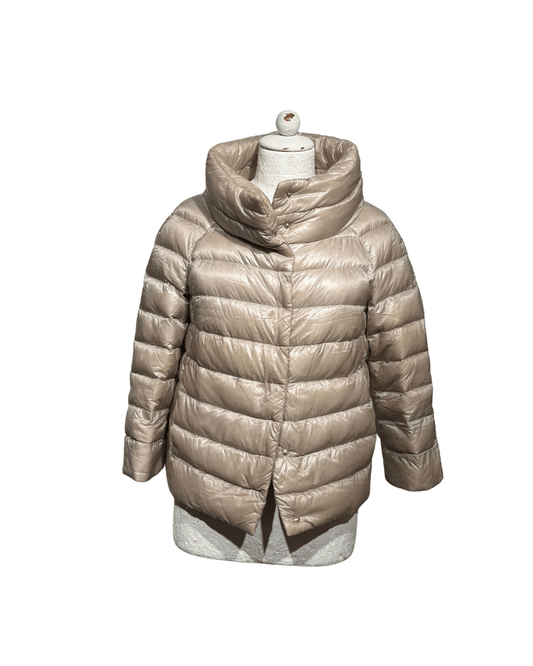 PIUMINO 100 GRAMMI HERNO CHAMPAGNE Tg 40